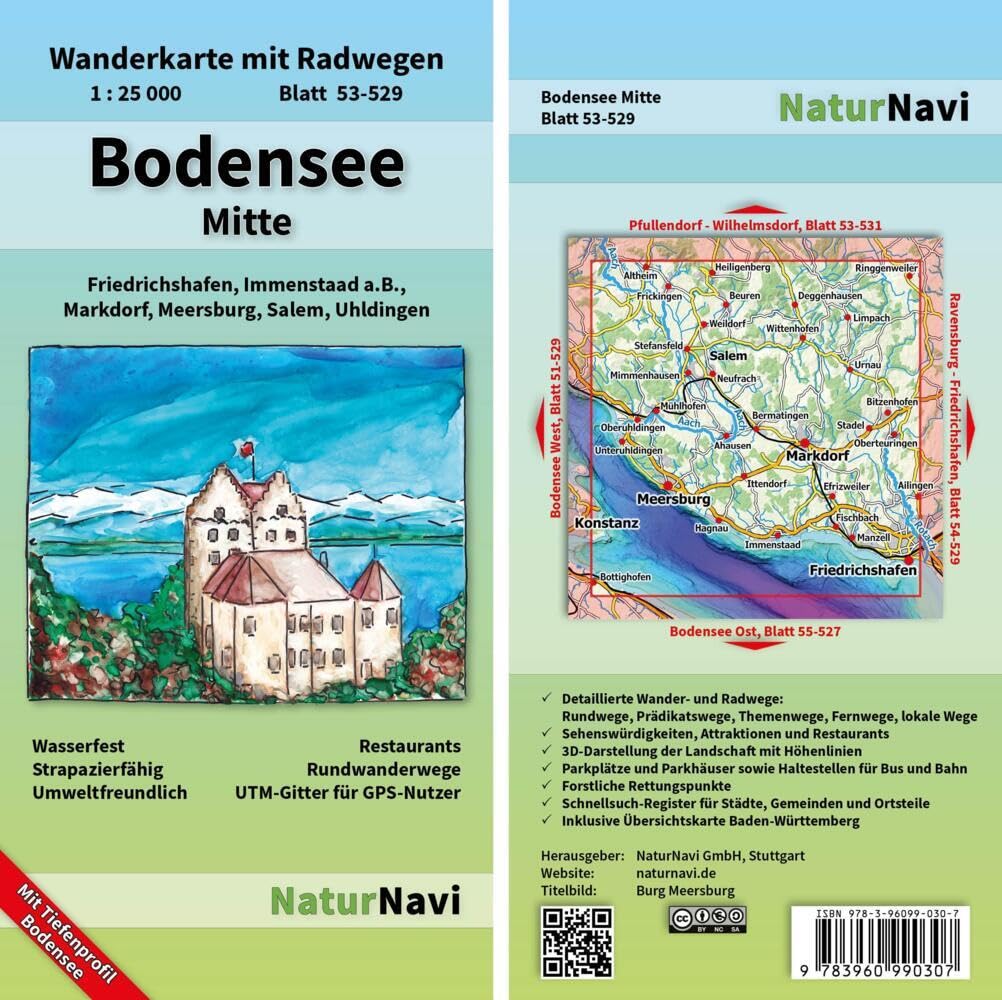 Product Image: Bodensee Mitte 1 : 25 000, Blatt 53-529