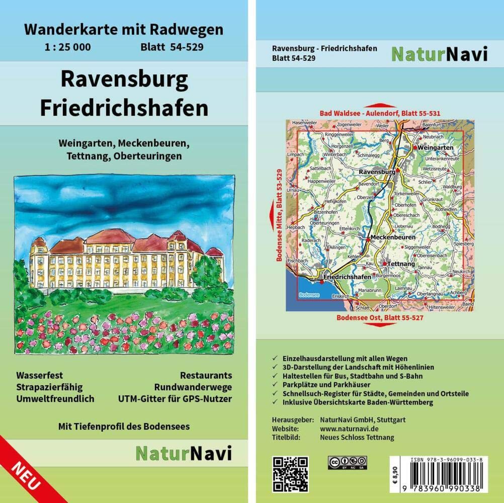 Ravensburg - Friedrichshafen 1 : 25 000, Blatt 54-529 Leisure, Home & Garden