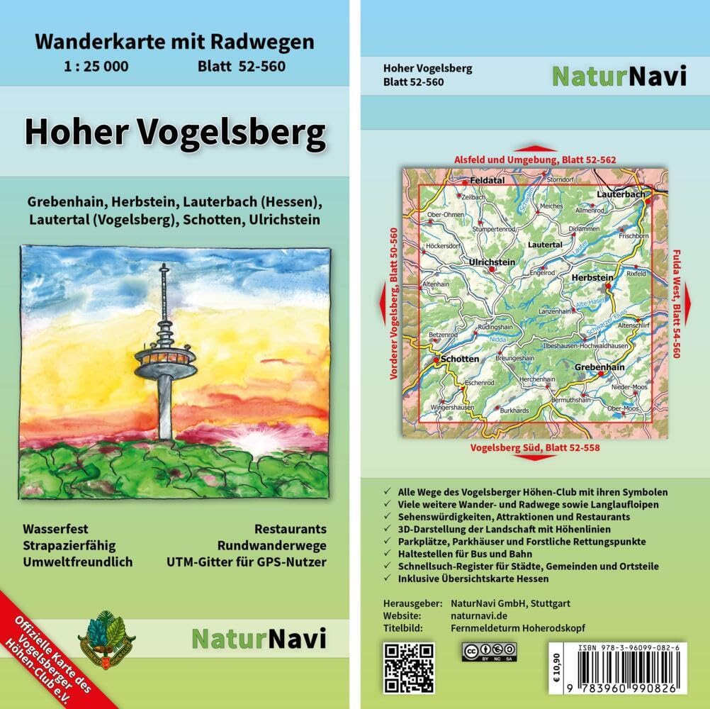 Hoher Vogelsberg 1 : 25 000 Leisure, Home & Garden