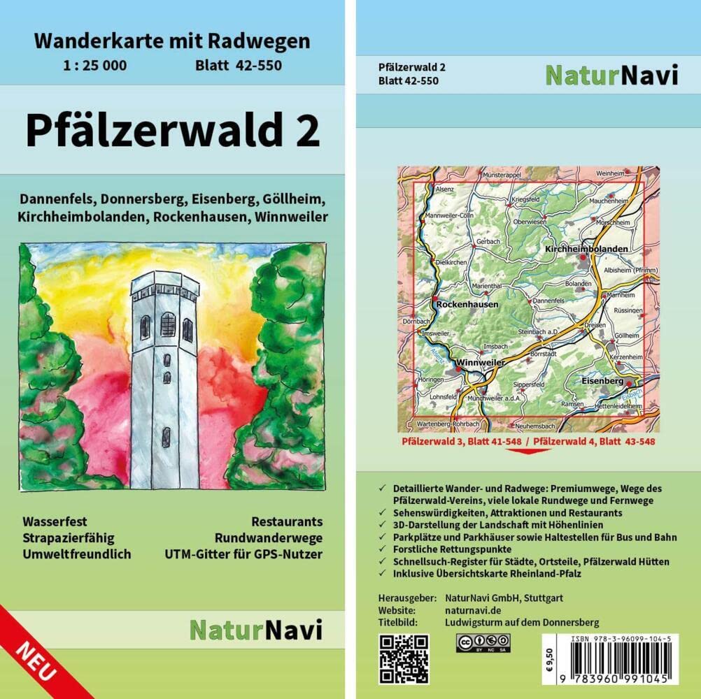 Pfälzerwald 2. Blatt 42-550, 1 : 25 000 Leisure, Home & Garden