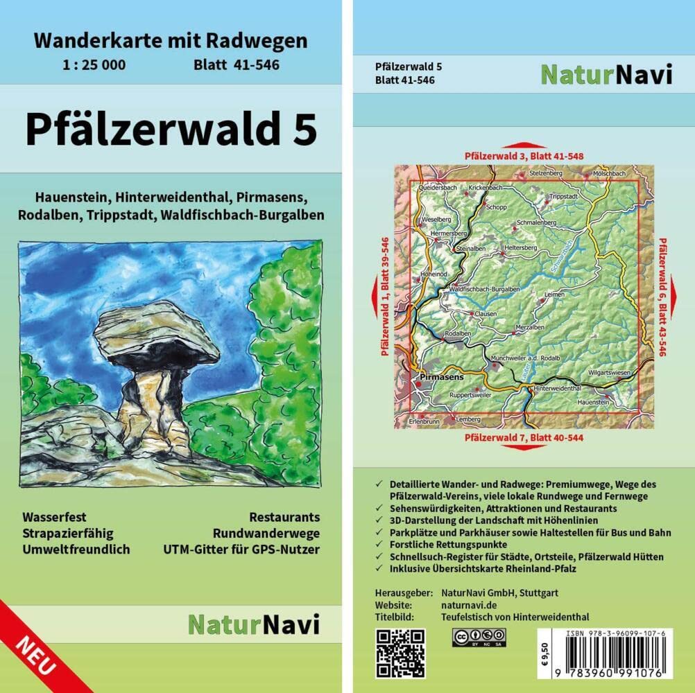 Product Image: Pfälzerwald 5. Blatt 41-546, 1 : 25 000