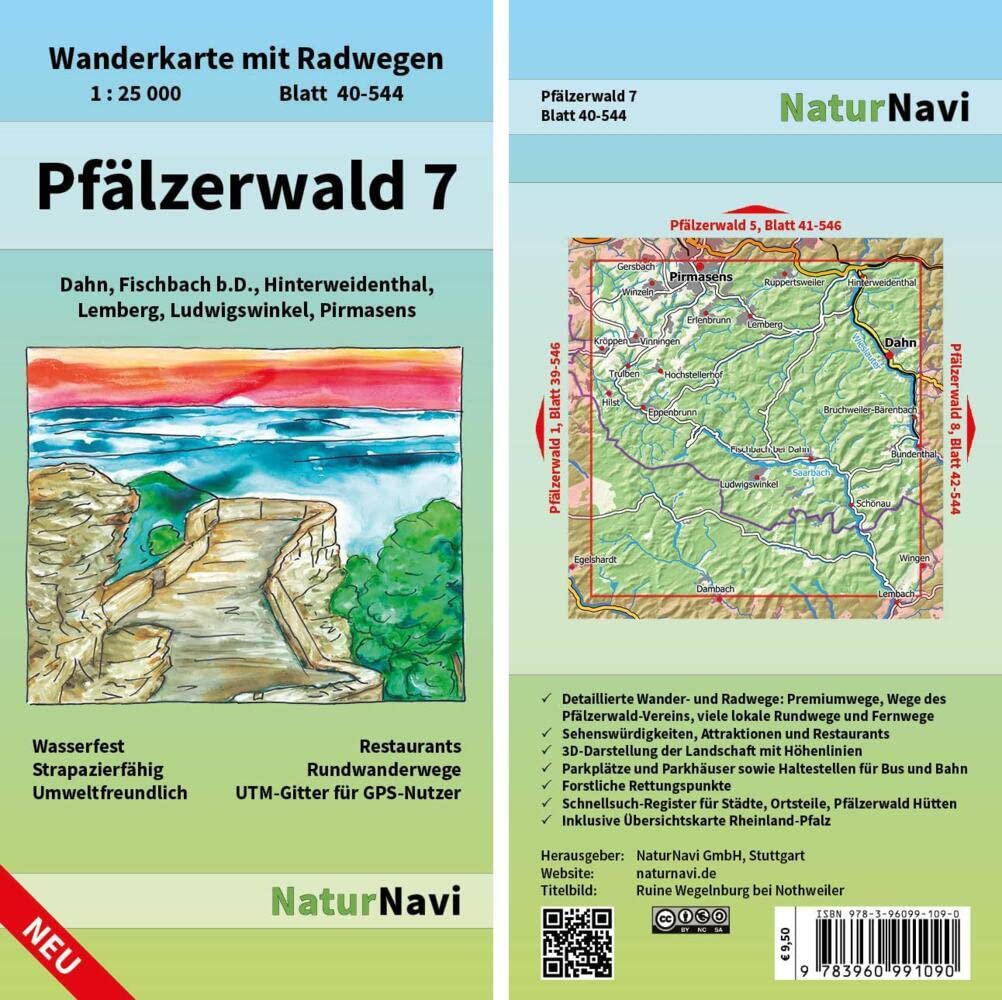 Pfälzerwald 7. Blatt 40-544, 1 : 25 000 Leisure, Home & Garden