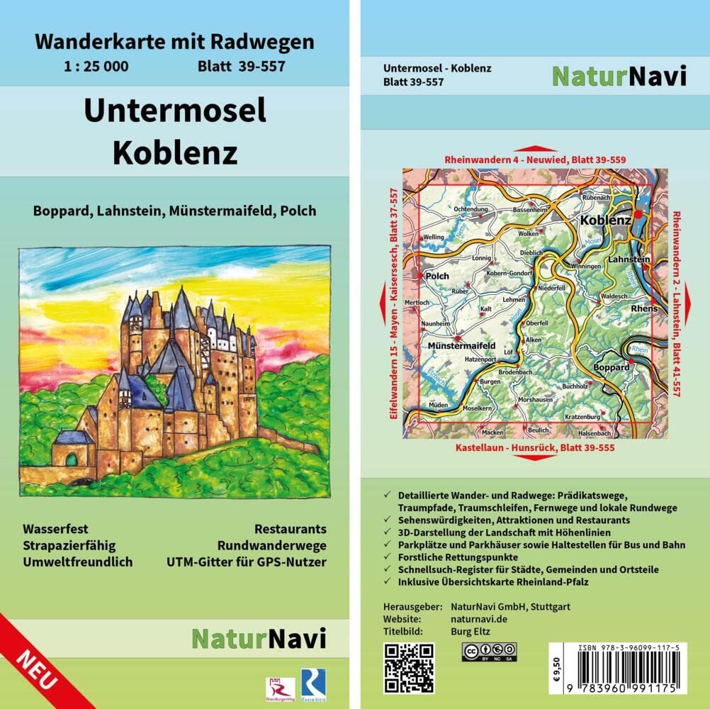 Untermosel - Koblenz 1: 25 000 Leisure, Home & Garden