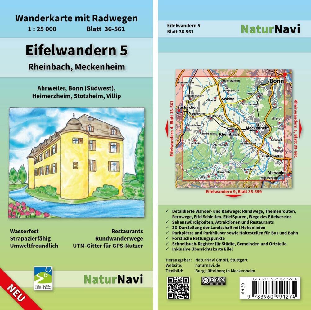 Eifelwandern 5 - Rheinbach, Meckenheim 1 : 25 000 Health, Nutrition & Fitness