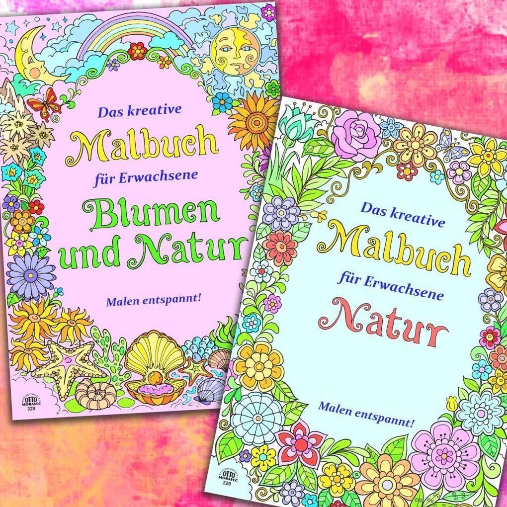 Erwachsenen Malhefte - Natur und Blumen Hobbies & Crafts