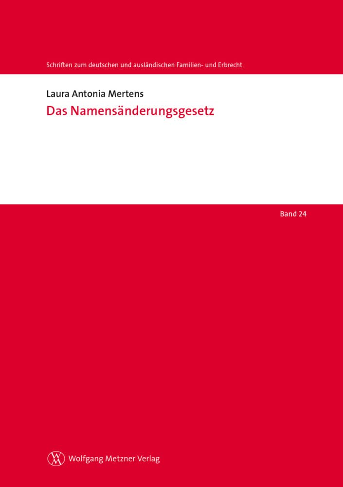 Das Namensänderungsgesetz book
