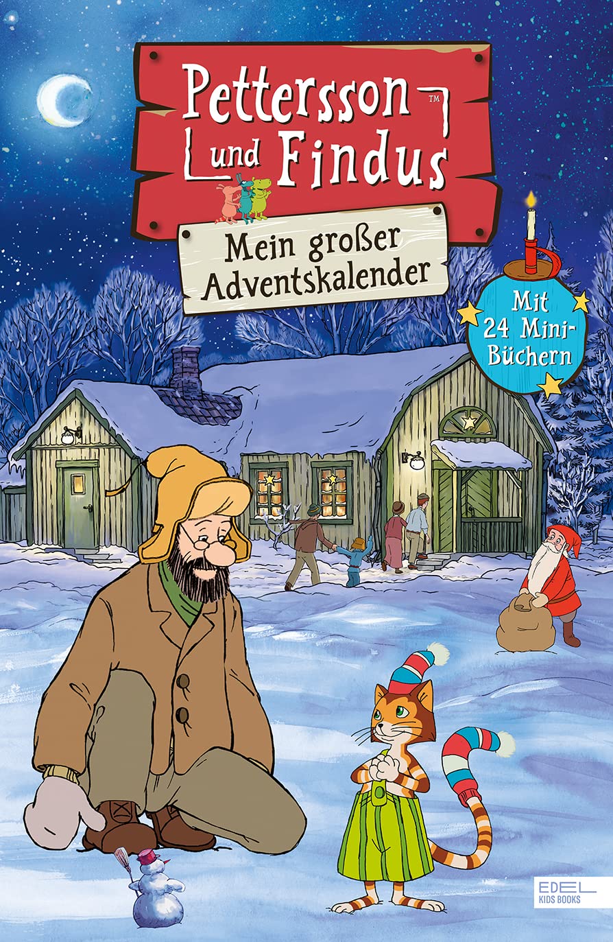 Pettersson und Findus – Mein großer Adventskalender: 24 Mini-Bücher hinter aufklappbaren Türchen mit vielen Bastelanleitungen, Rätseln, Ausmalbildern und Findus‘ Lieblingsrezepten Calendars