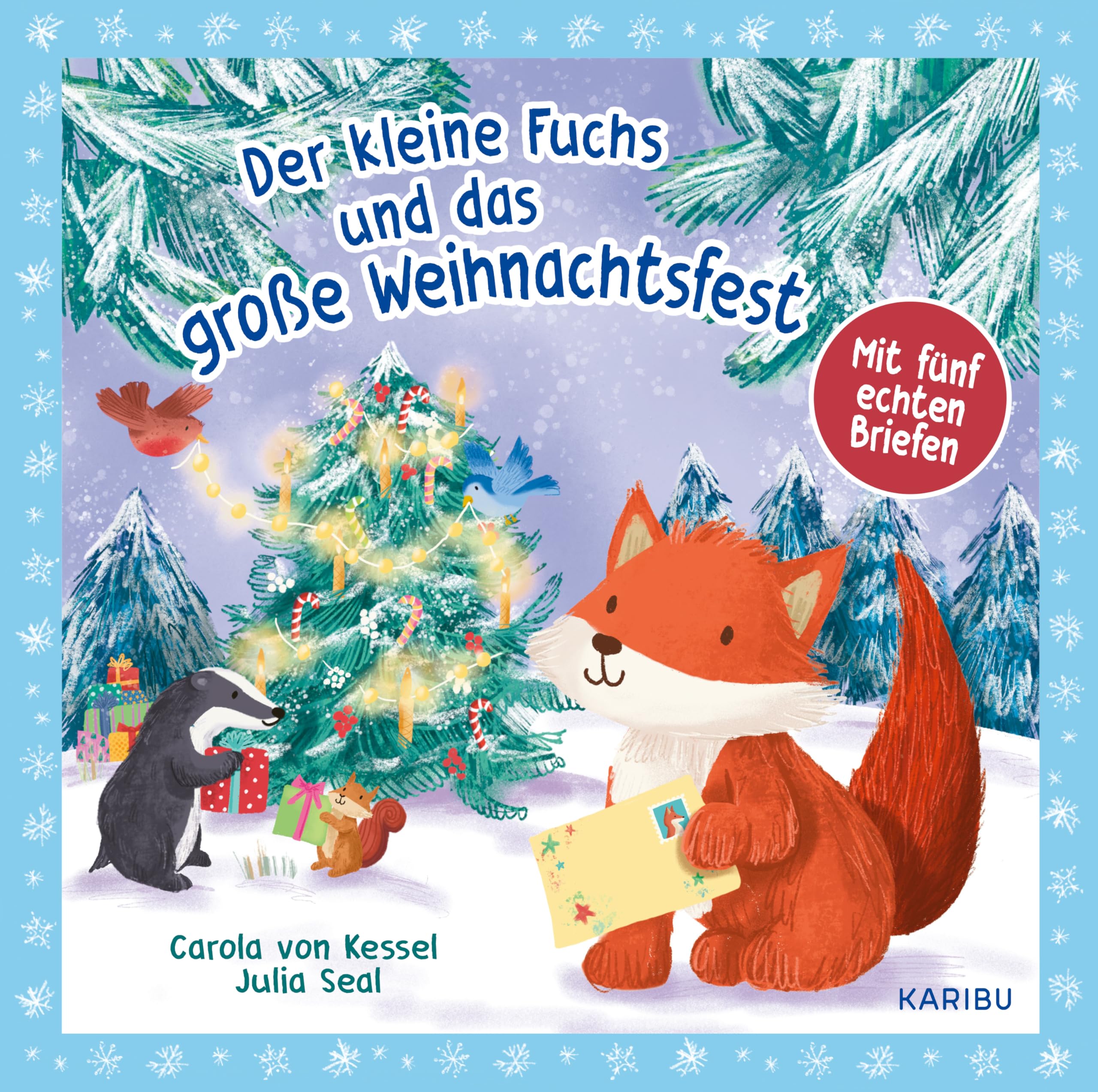 Der kleine Fuchs und das große Weihnachtsfest - mit fünf echten Briefen: Süßes Bilderbuch über Weihnachten mit liebevollen Illustrationen der Waldtiere ab 4 Jahren Non-fiction
