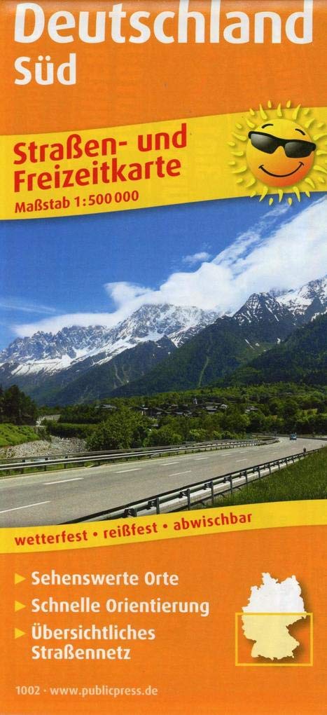 Deutschland Süd: Straßen- und Freizeitkarte mit Touristischen Straßen und Highlights. 1:500000 (Straßen- und Freizeitkarte: StuF) Leisure, Home & Garden
