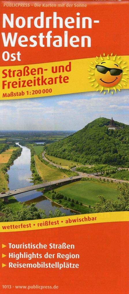 Nordrhein-Westfalen Ost: Straßen- und Freizeitkarte mit Touristischen Straßen, Highlights der Region und Reisemobilstellplätzen. 1:200000 (Straßen- und Freizeitkarte: StuF) Leisure, Home & Garden