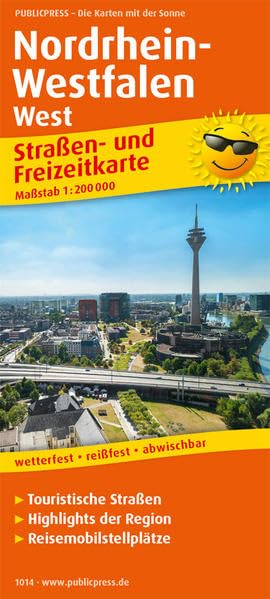 Nordrhein-Westfalen West. Straßen- und Freizeitkarte 1 : 200 000 book