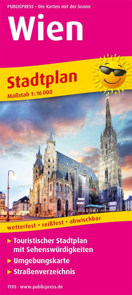 Wien: Touristischer Stadtplan mit Sehenswürdigkeiten und Straßenverzeichnis. 1:16.000 (Stadtplan: SP) Leisure, Home & Garden