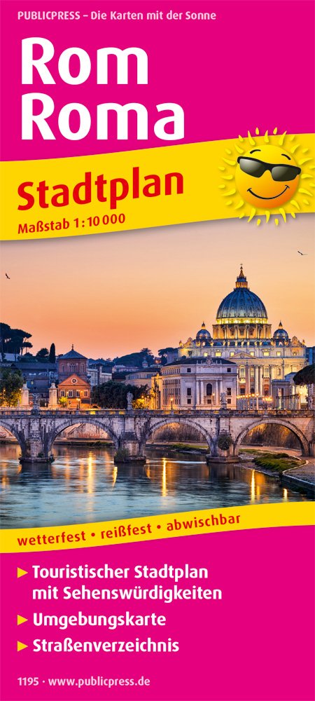 Rom, Roma: Touristischer Stadtplan mit Sehenswürdigkeiten und Straßenverzeichnis. 1:10.000 (Stadtplan: SP) Leisure, Home & Garden