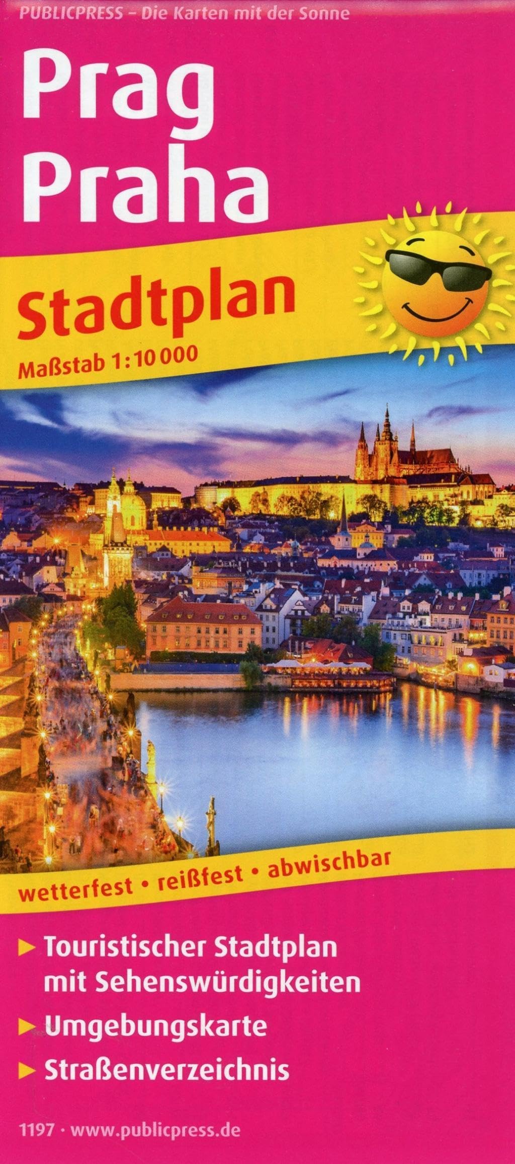 Prag, Praha: Touristischer Stadtplan mit Sehenswürdigkeiten und Straßenverzeichnis. 1:10.000 (Stadtplan: SP) Leisure, Home & Garden