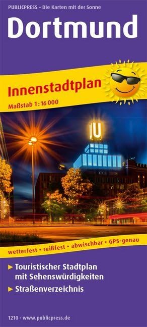 Dortmund: Touristischer Innenstadtplan mit Sehenswürdigkeiten und Straßenverzeichnis. 1:16000 (Stadtplan: SP) Leisure, Home & Garden
