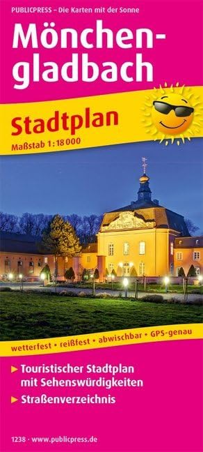 Mönchengladbach: Touristischer Stadtplan mit Sehenswürdigkeiten und Straßenverzeichnis. 1:18000 (Stadtplan: SP) Leisure, Home & Garden