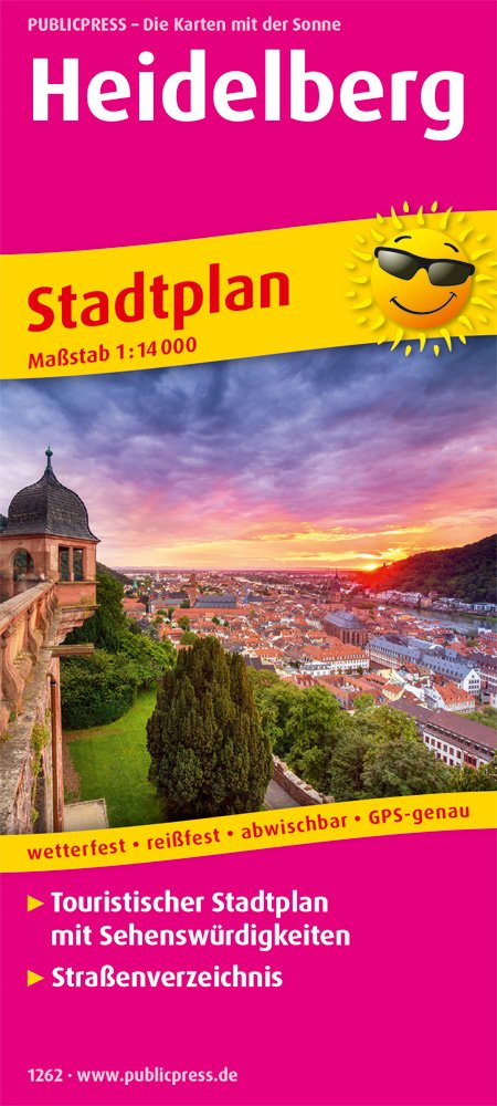 Heidelberg: Touristischer Stadtplan mit Sehenswürdigkeiten und Straßenverzeichnis. 1:14000 (Stadtplan: SP) Leisure, Home & Garden