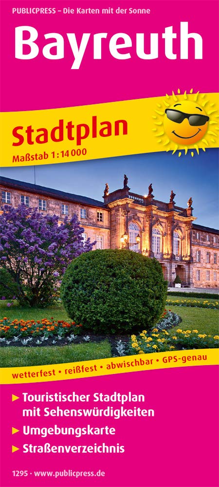 Bayreuth: Touristischer Stadtplan mit Sehenswürdigkeiten und Straßenverzeichnis. 1 : 14 000 (Stadtplan: SP) Leisure, Home & Garden
