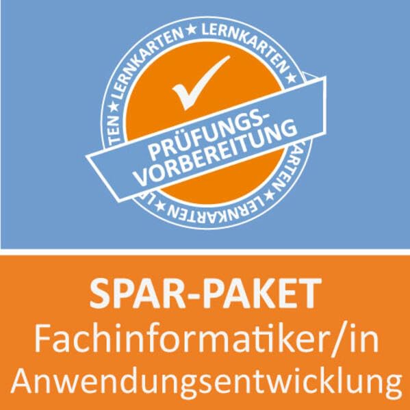 Lernkarten Paket Fachinformatiker Anwendungsentwicklung: Prüfungsvorbereitung auf die Abschlussprüfung zum Kombi Preis Professional & Reference Books