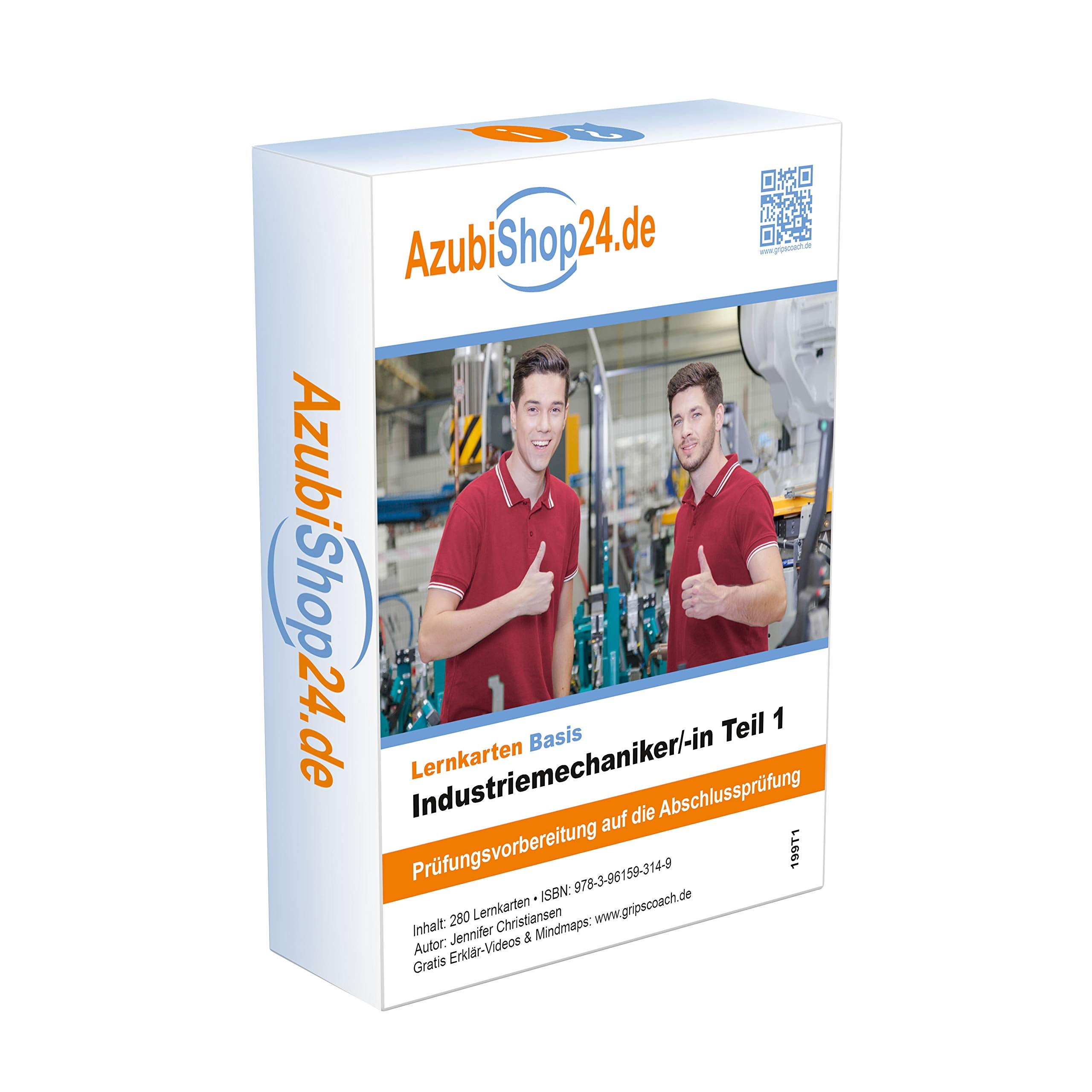 AzubiShop24.de Basis-Lernkarten Industriemechaniker /in Teil 1 Study Guides