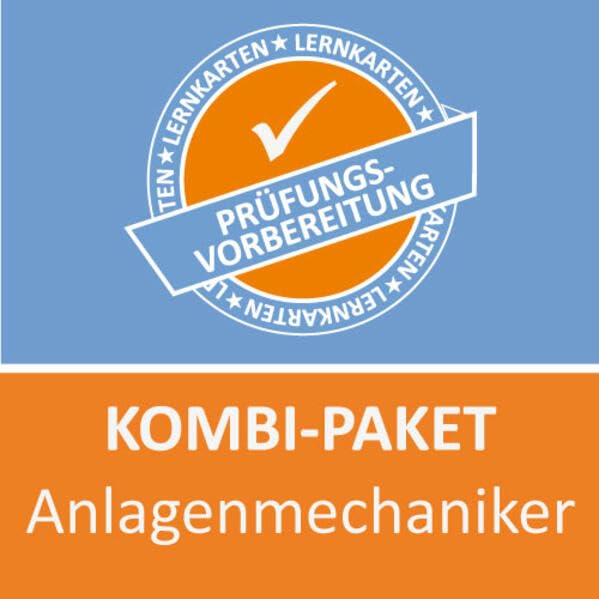 Kombi-Paket Anlagenmechaniker Lernkarten: Prüfung Anlagenmechaniker /in Prüfungsvorbereitung Ausbildung Professional & Reference Books