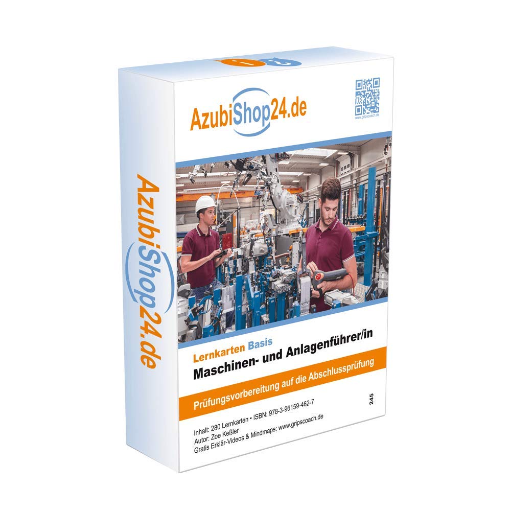 Maschinen- und Anlageführer Lernkarten: Maschinen- und Anlageführer Prüfung Lernkarten Study Guides