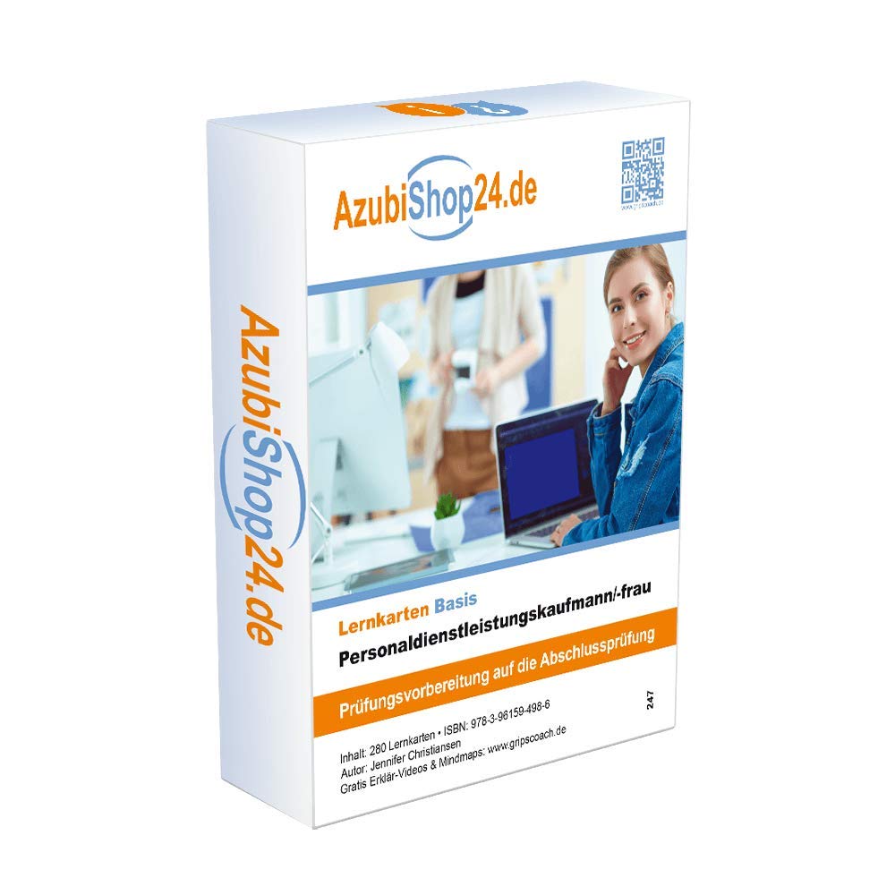 AzubiShop24.de Personaldienstleistungskaufmann Lernkarten Study Guides