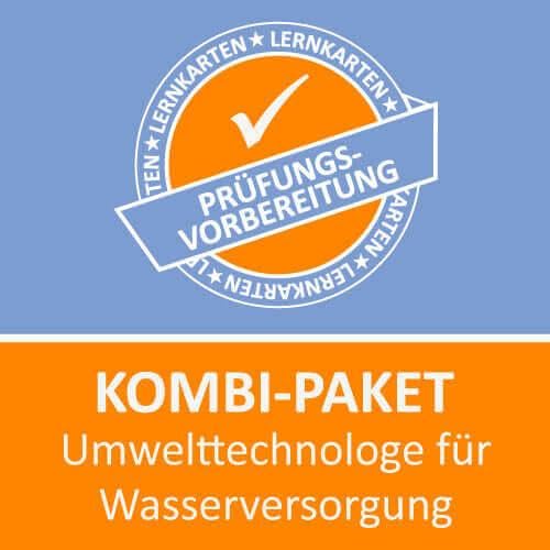 Kombi-Paket Umwelttechnologe für Wasserversorgung - Lernkarten Professional & Reference Books