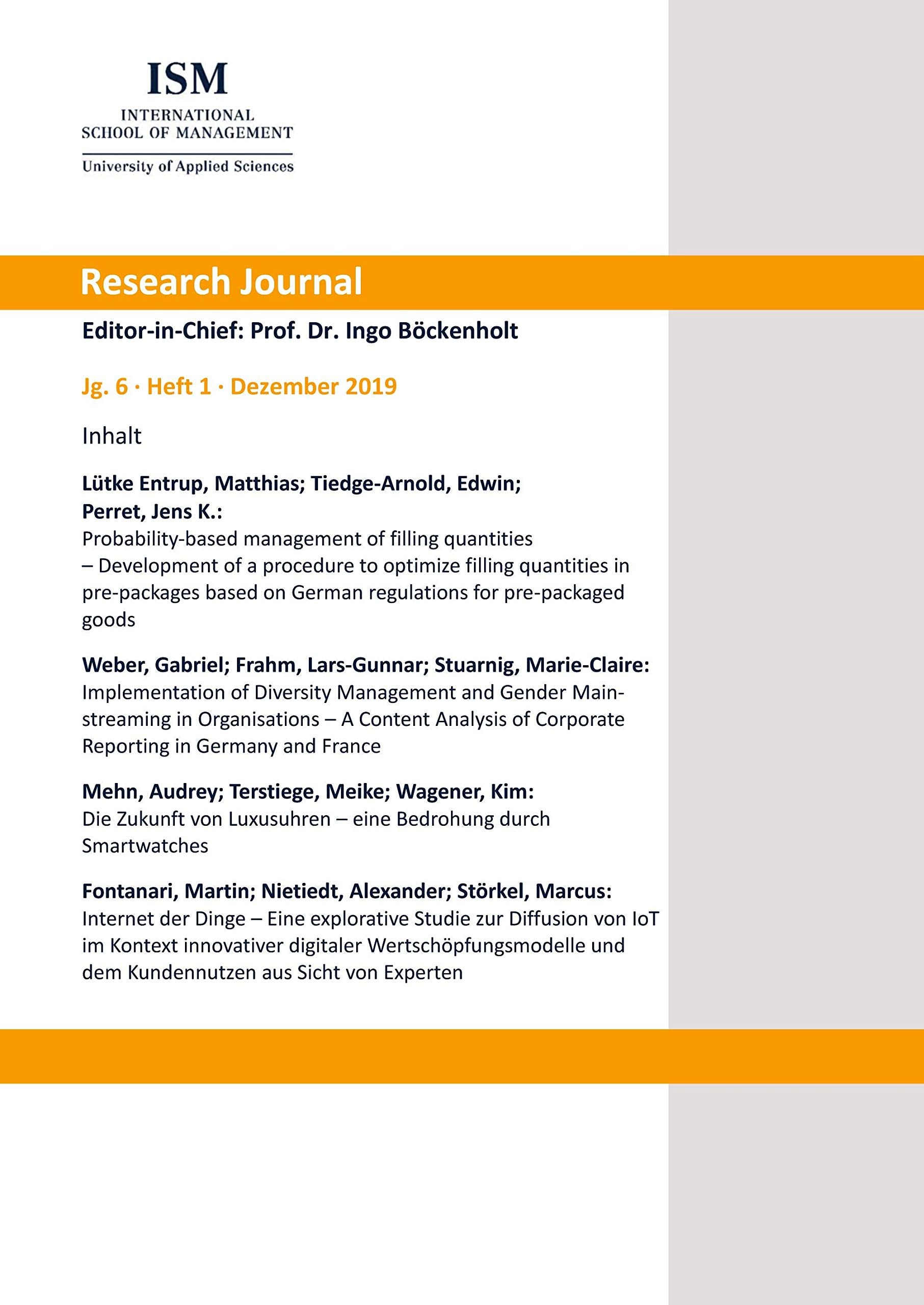 ISM Research Journal: Jg. 6, Heft 1, Dezember 2019 Law