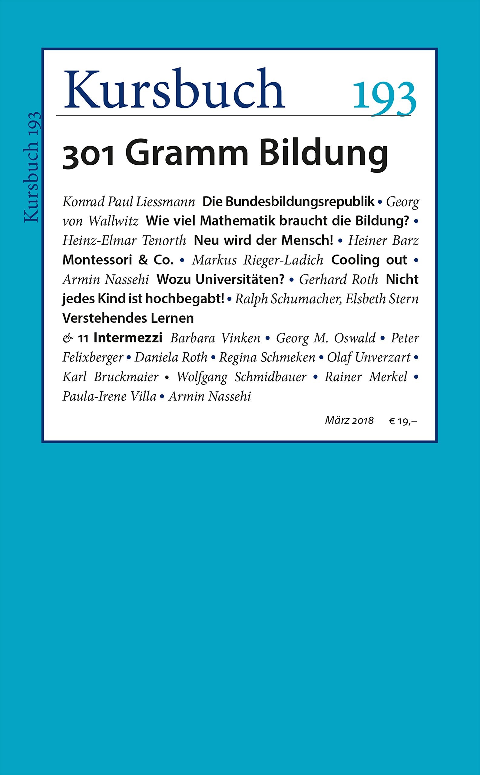 Kursbuch 193 Social Sciences Books