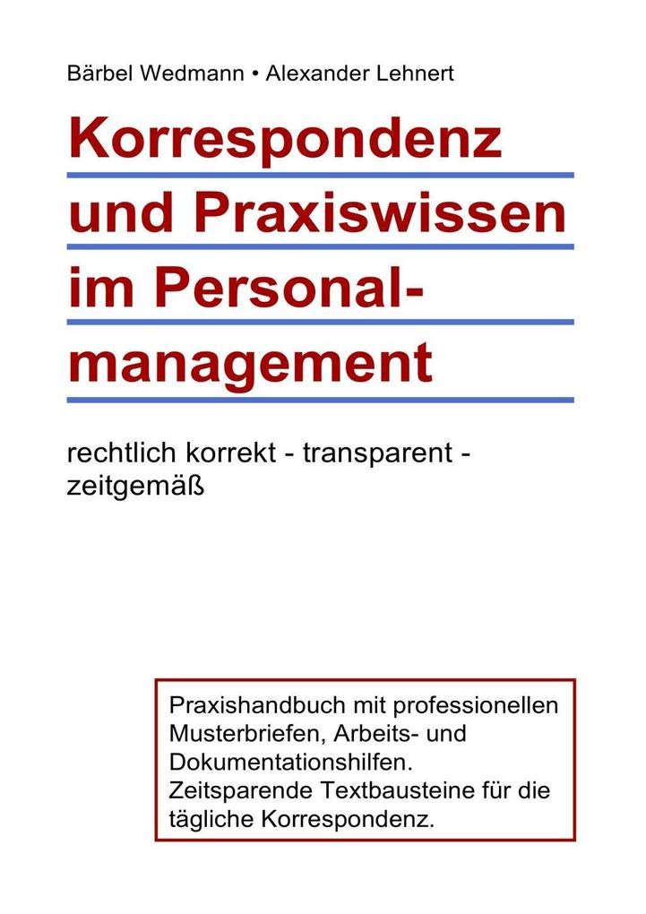 Korrespondenz und Praxiswissen im Personalmanagement Law