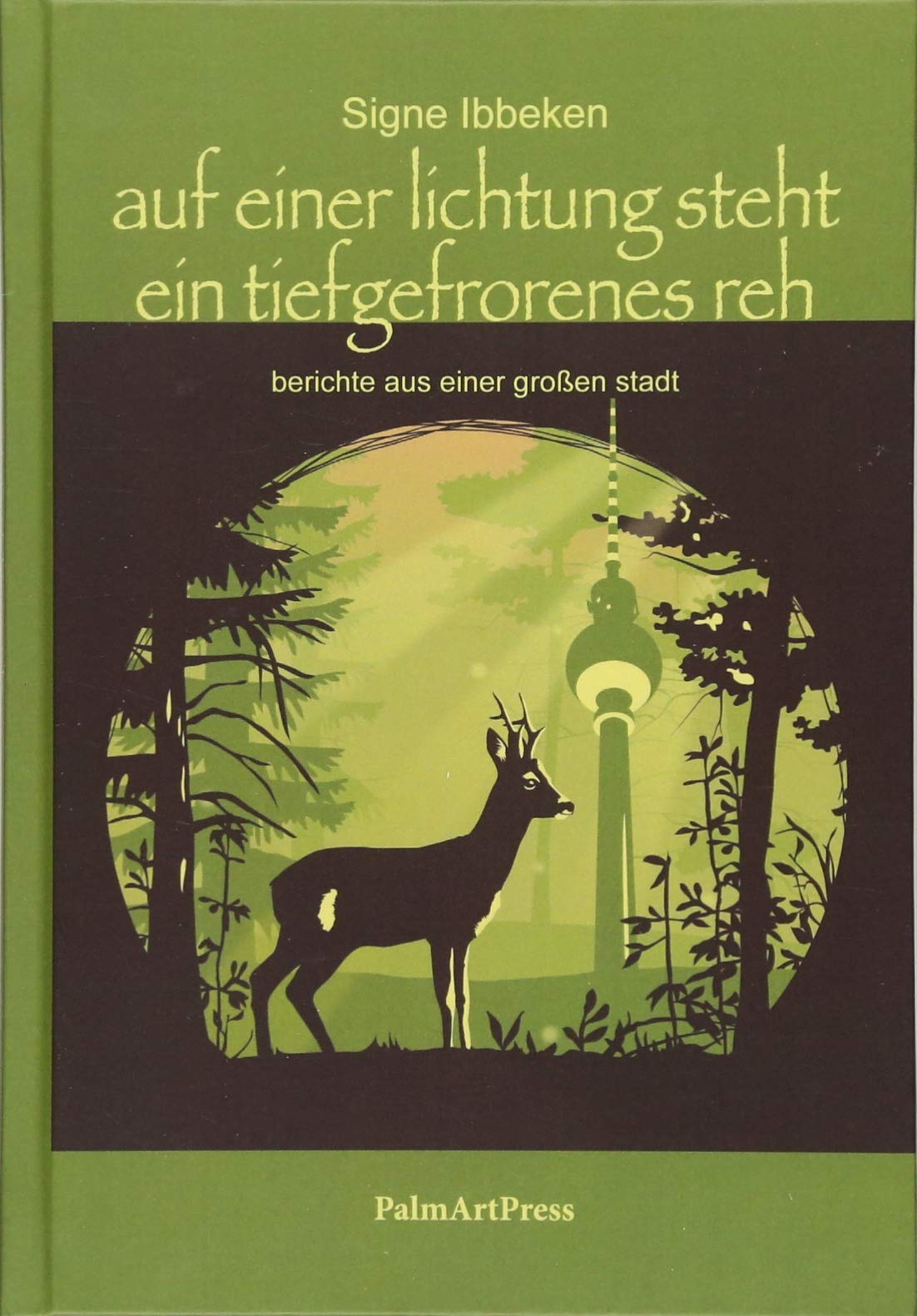 auf einer lichtung steht ein tiefgefrorenes reh Essays & Short Stories