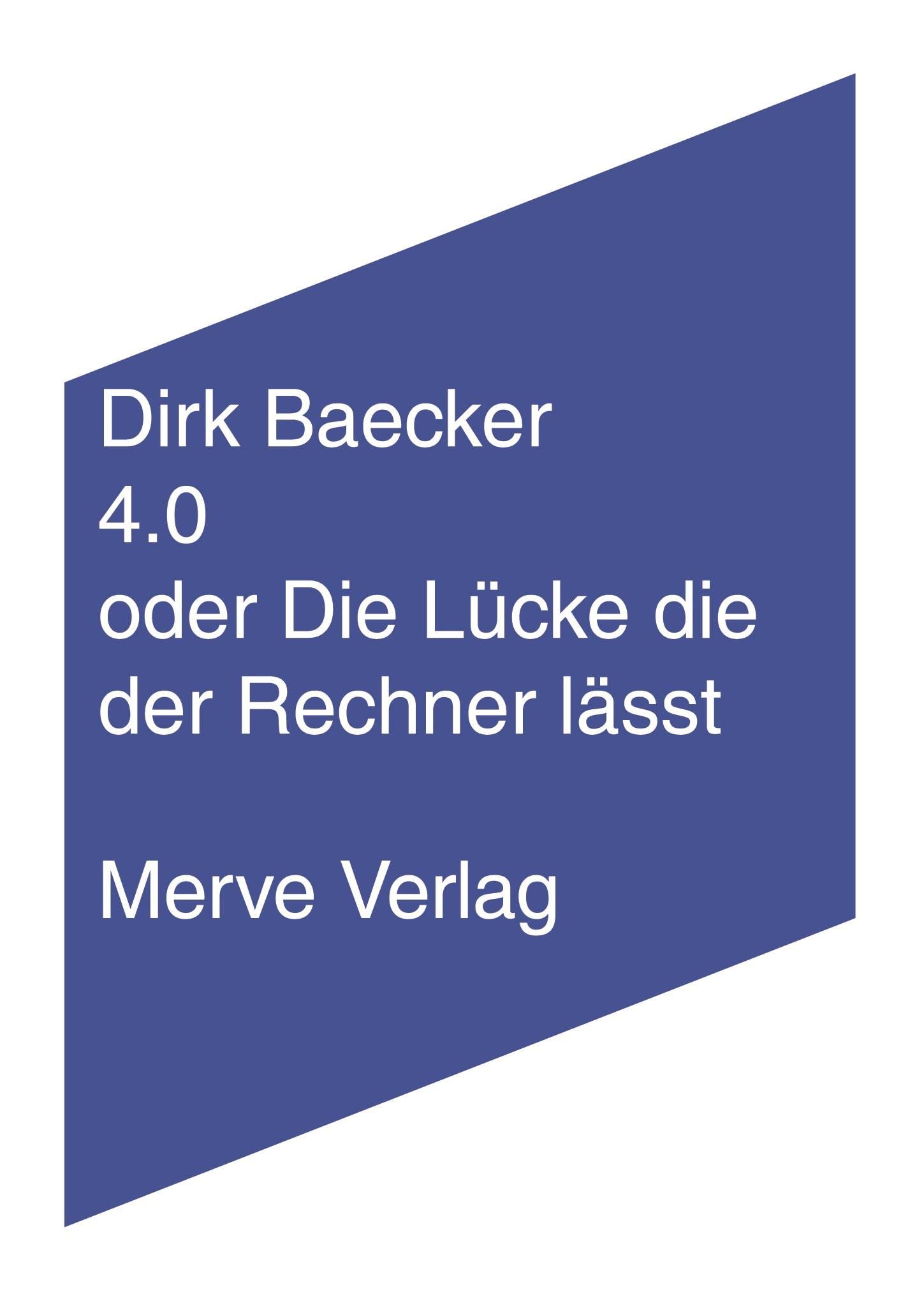 Product Image: 4.0 oder Die Lücke die der Rechner lässt