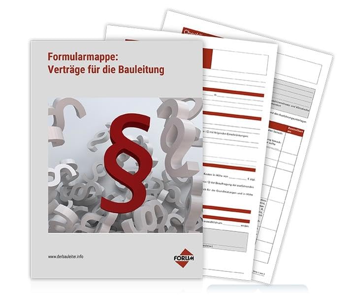 Formularmappe: Verträge für die Bauleitung Law