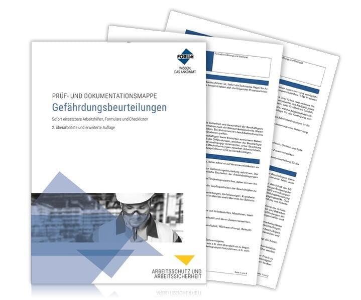 Prüf- und Dokumentationsmappe: Gefährdungsbeurteilungen Business, Finance & Career