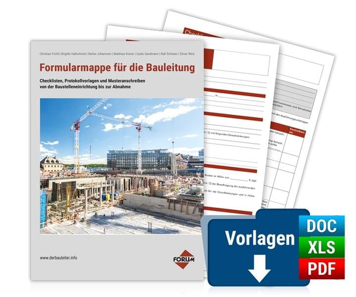 Formularmappe für die Bauleitung Law