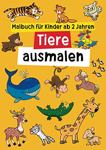 Malbuch für Kinder ab 2 Jahren - Tiere ausmalen Pets