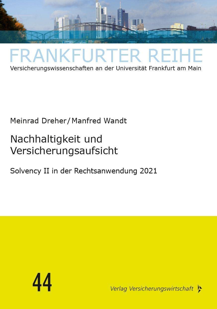 Nachhaltigkeit und Versicherungsaufsicht book