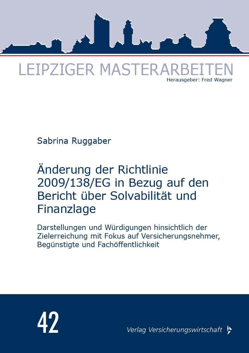 Änderung der Richtlinie 2009/138/EG in Bezug auf den Bericht über Solvabilität und Finanzlage Law