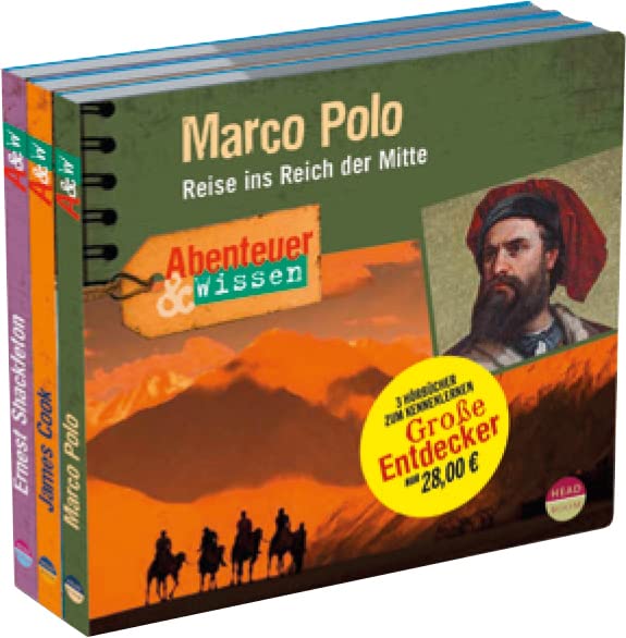 Große Entdecker Kennenlernangebot: Marco Polo, James Cook, Ernest Shackleton (Abenteuer & Wissen) Memories