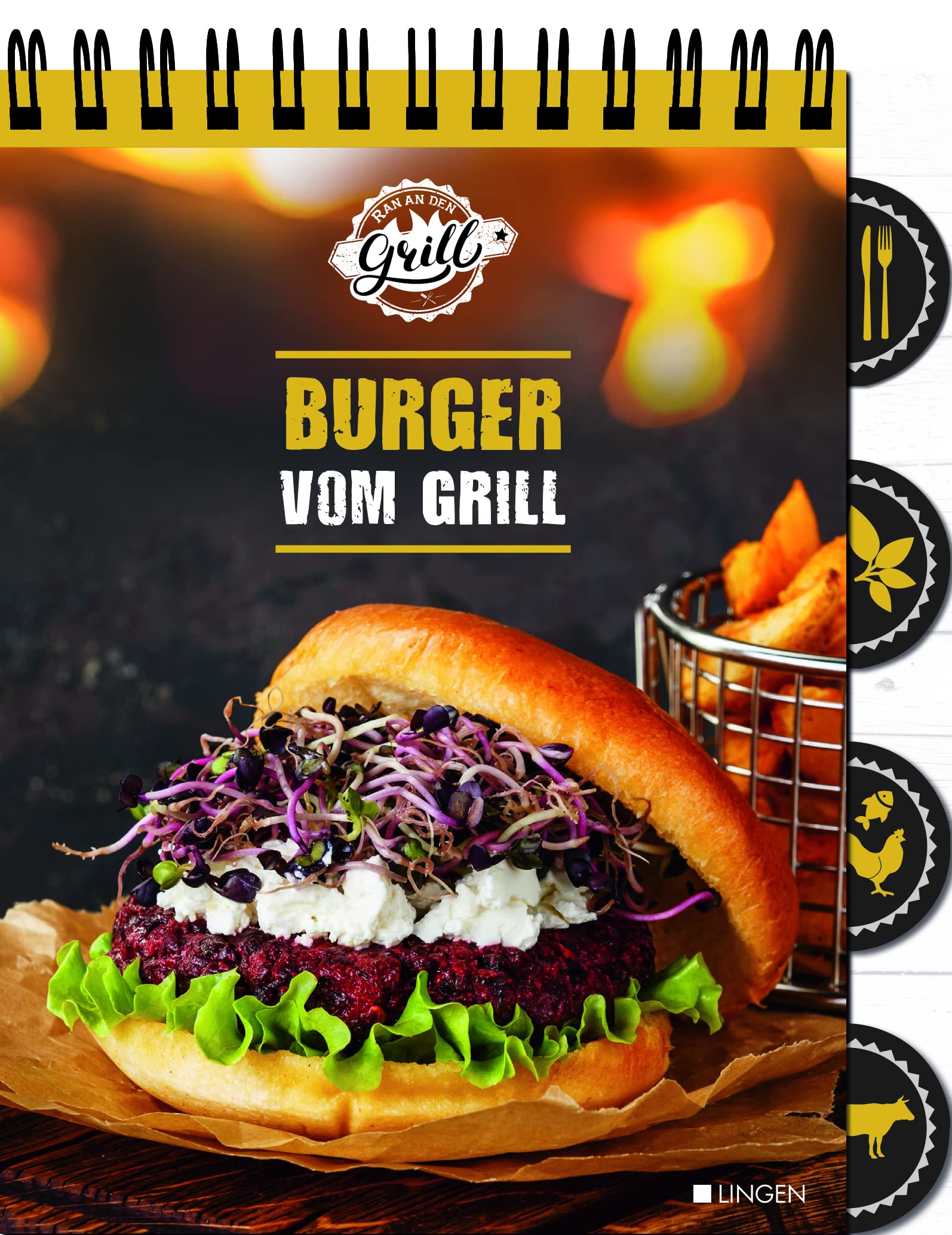 Ran an den Grill - Burger vom Grill: Leckere Grillrezepte für Hamburger, Cheesburger oder Veggieburger im aufstellbaren Rezeptblock Leisure, Home & Garden