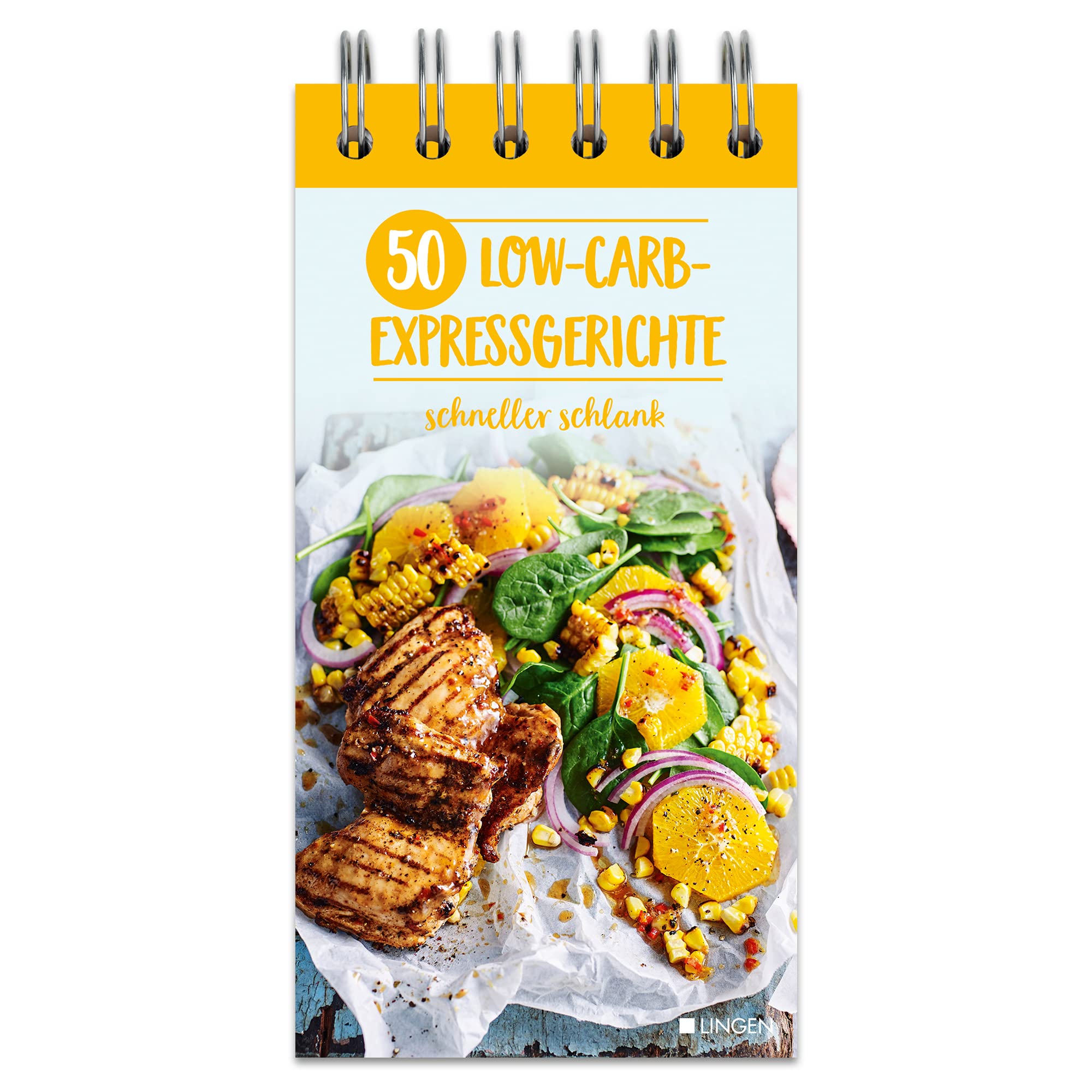 50 Low-Carb-Expressgerichte: Schneller schlank mit dem handlichen Rezeptblock zum Aufstellen Leisure, Home & Garden