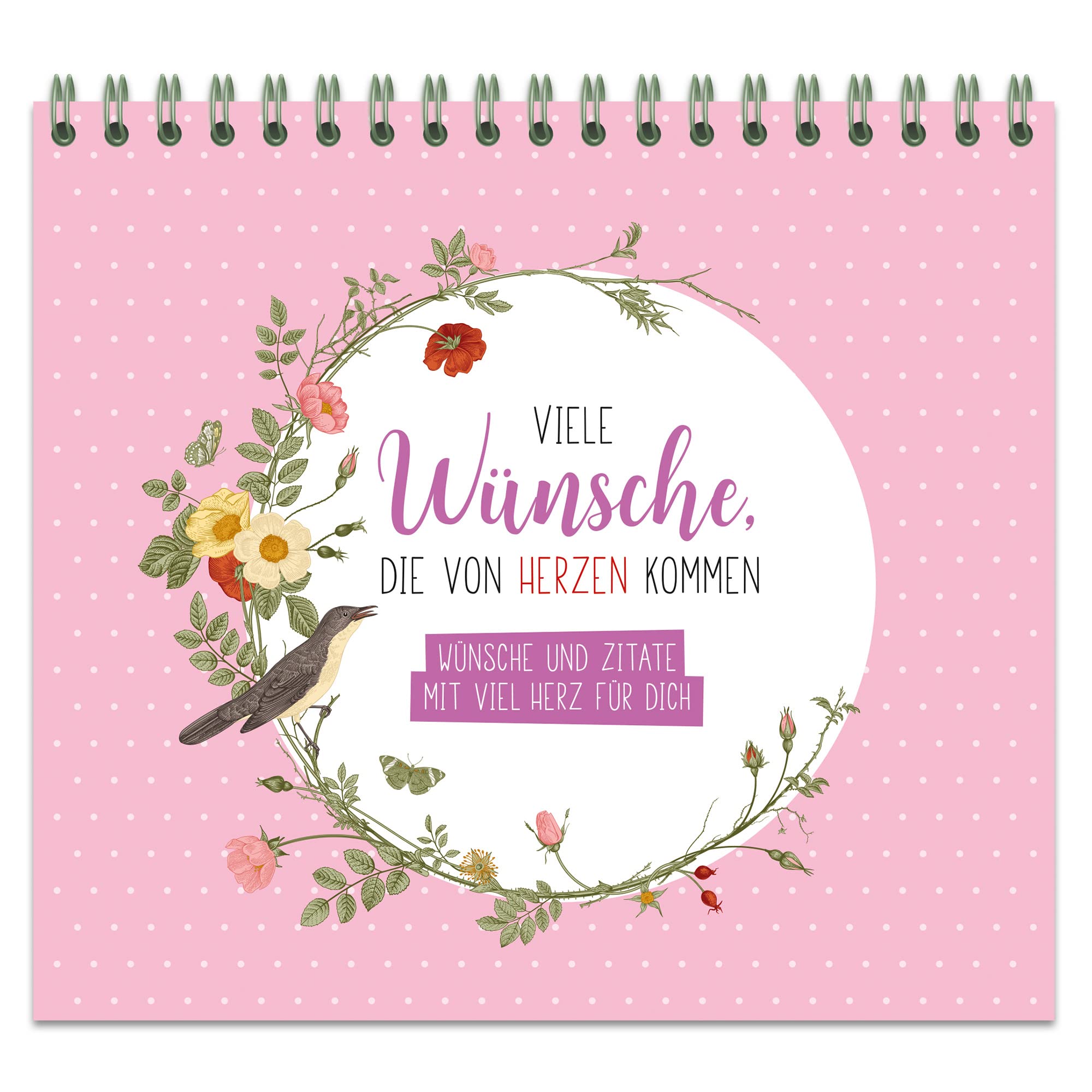 Viele Wünsche, die von Herzen kommen - Wünsche und Zitate mit viel Herz für dich: Spiralaufsteller mit 62 Herzenswünschen Lifestyle