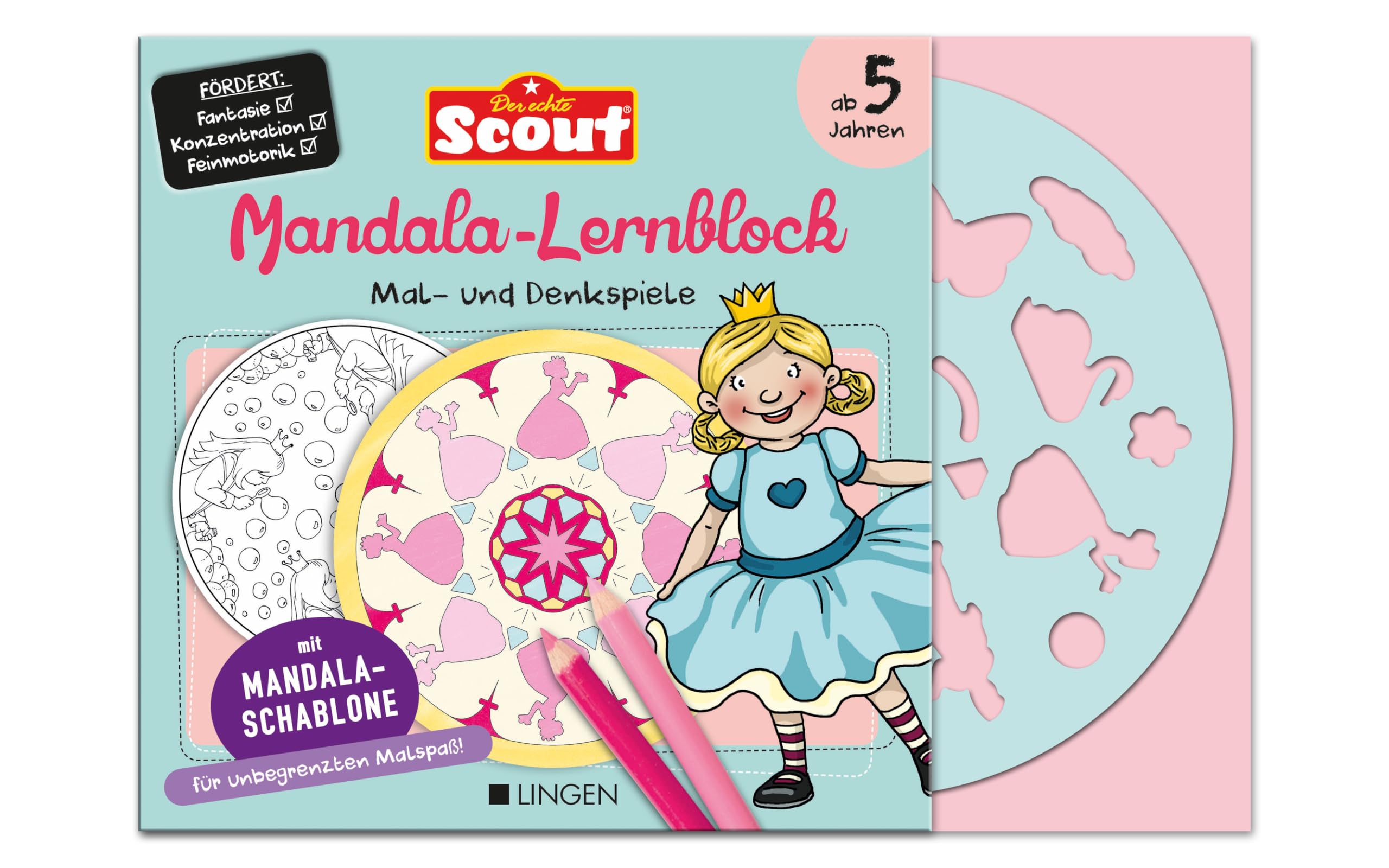 Scout: Mandala-Lernblock: Mal- und Denkspiele: Mandalas zum Ausmalen und Selbstgestalten Tiptoi & Games