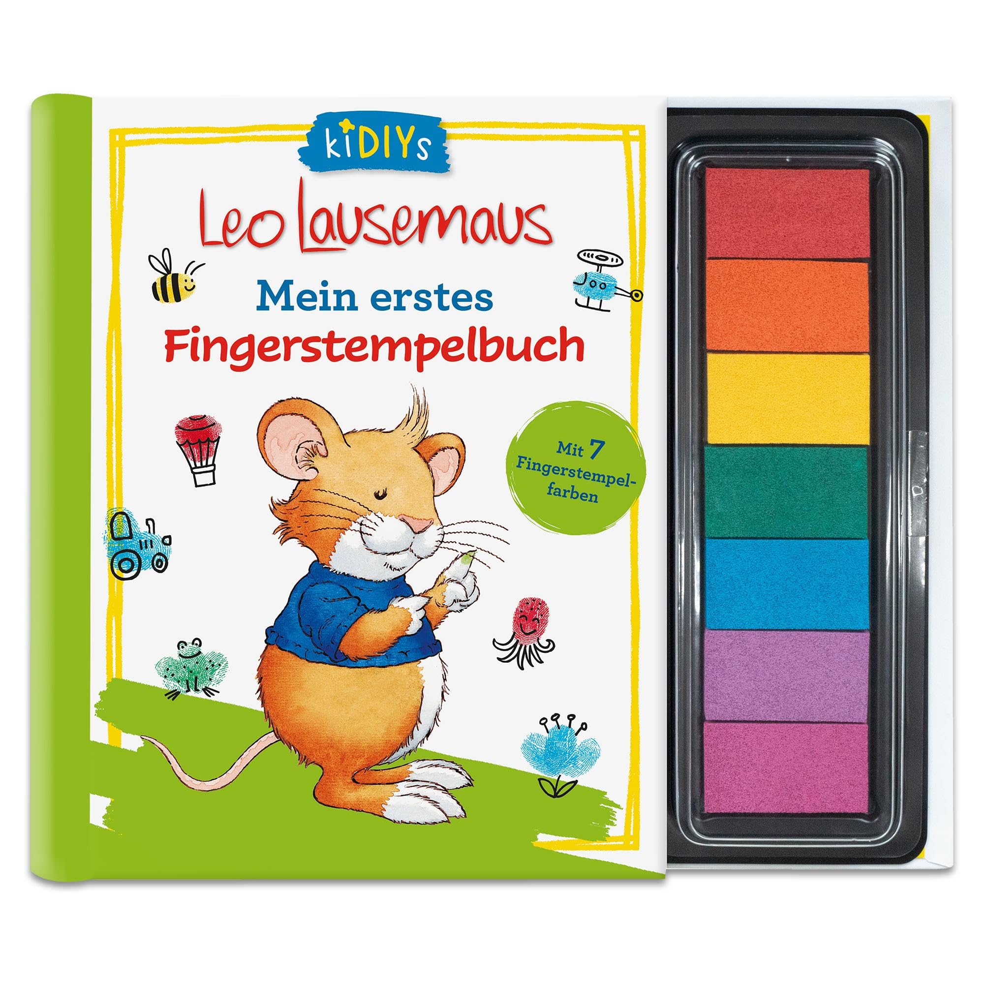 Leo Lausemaus - Mein erstes Fingerstempelbuch Mit 7 Fingerstempelfarben Non-fiction