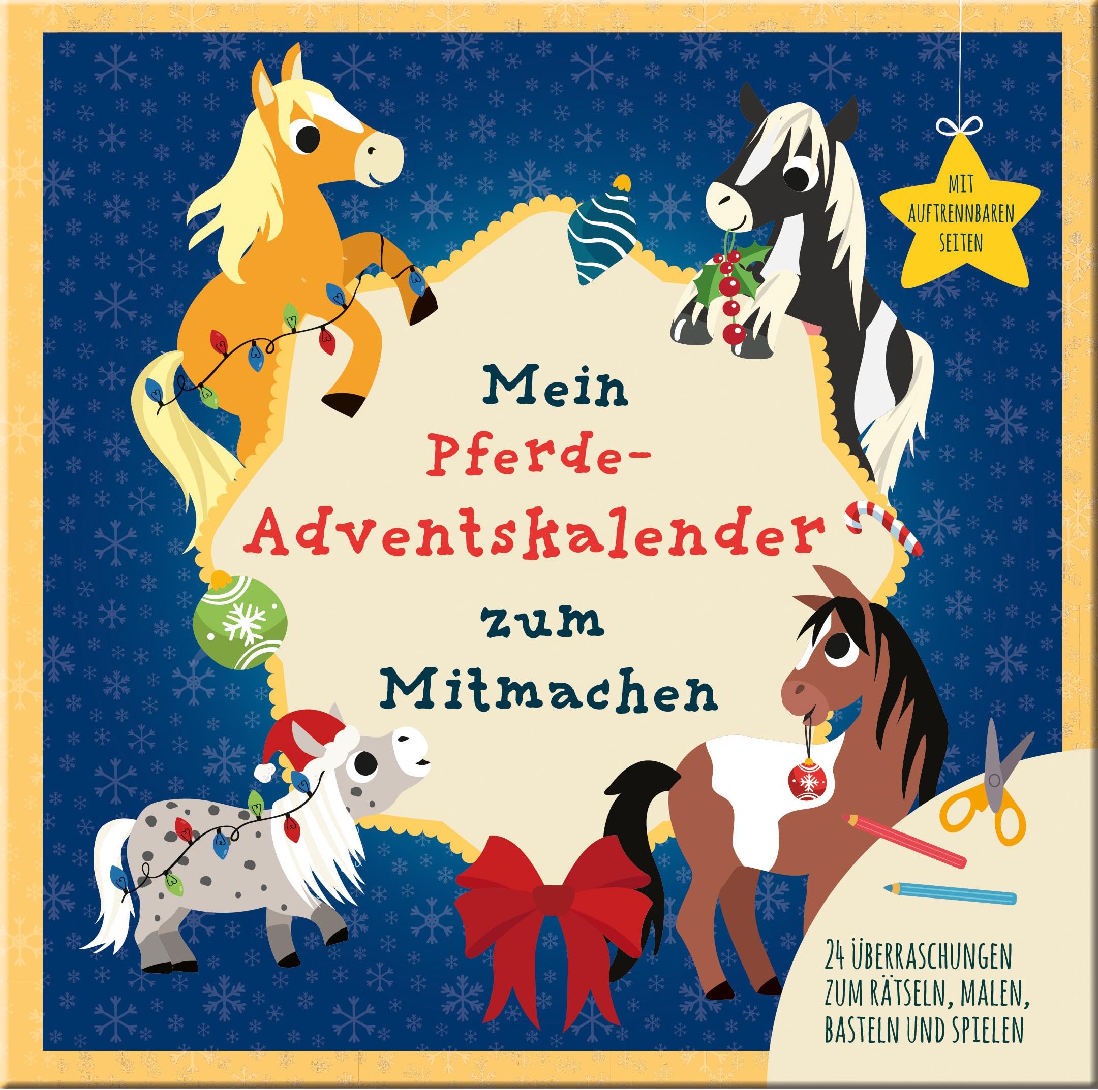 Mein Mein Pferde-Adventskalender zum Mitmachen: Adventskalenderbuch für Kinder ab 5 Jahren mit auftrennbaren Seiten Non-fiction