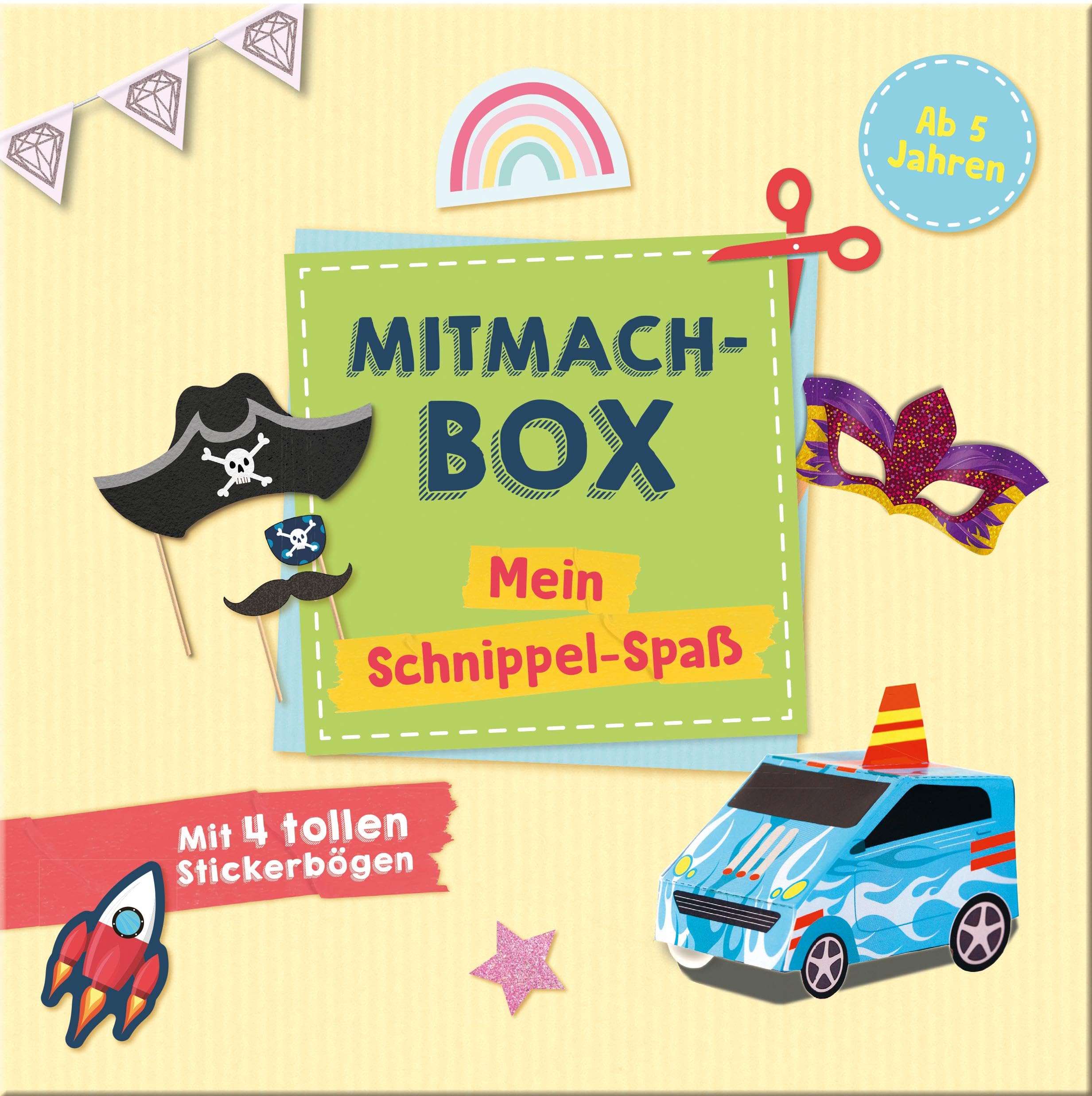 Mitmachbox - Mein Schnippel-Spaß mit 4 tollen Stickerbögen Non-fiction