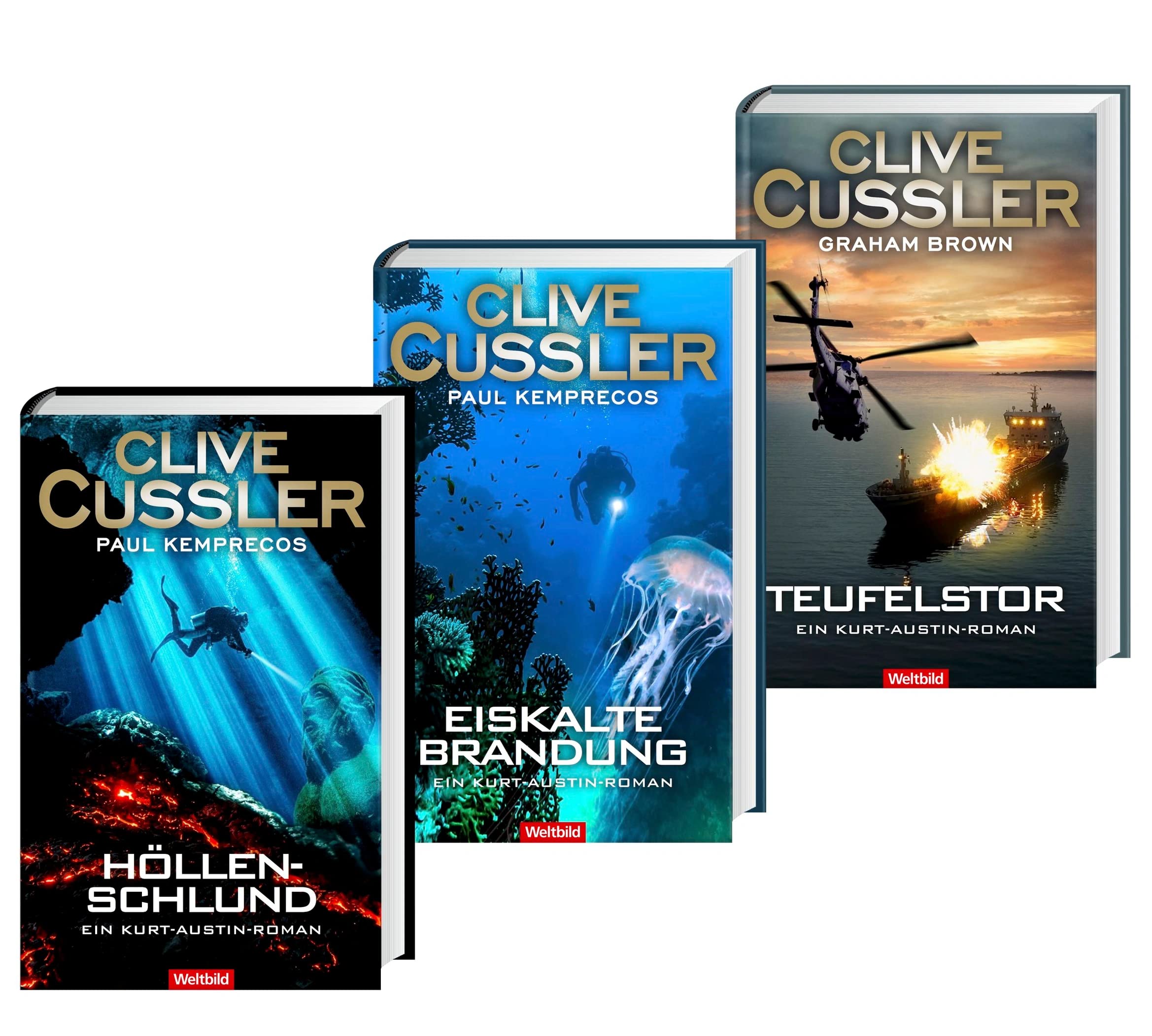 Höllenschlund/Eiskalte Brandung/Teufelstor (Band 7, 8 & 9 der Kurt Austin Reihe) Books