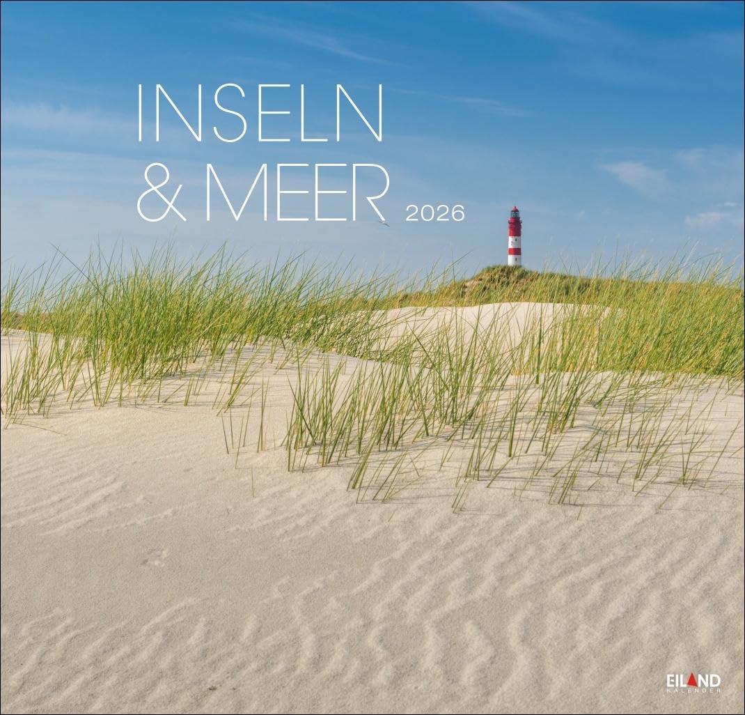 Inseln und Meer Edition Kalender 2026: Die nordfriesische Landschaft in einem hochwertigen Fotokalender. Kalender 2026 Landschaften voll Wasser und weißem Sand. Leisure, Home & Garden