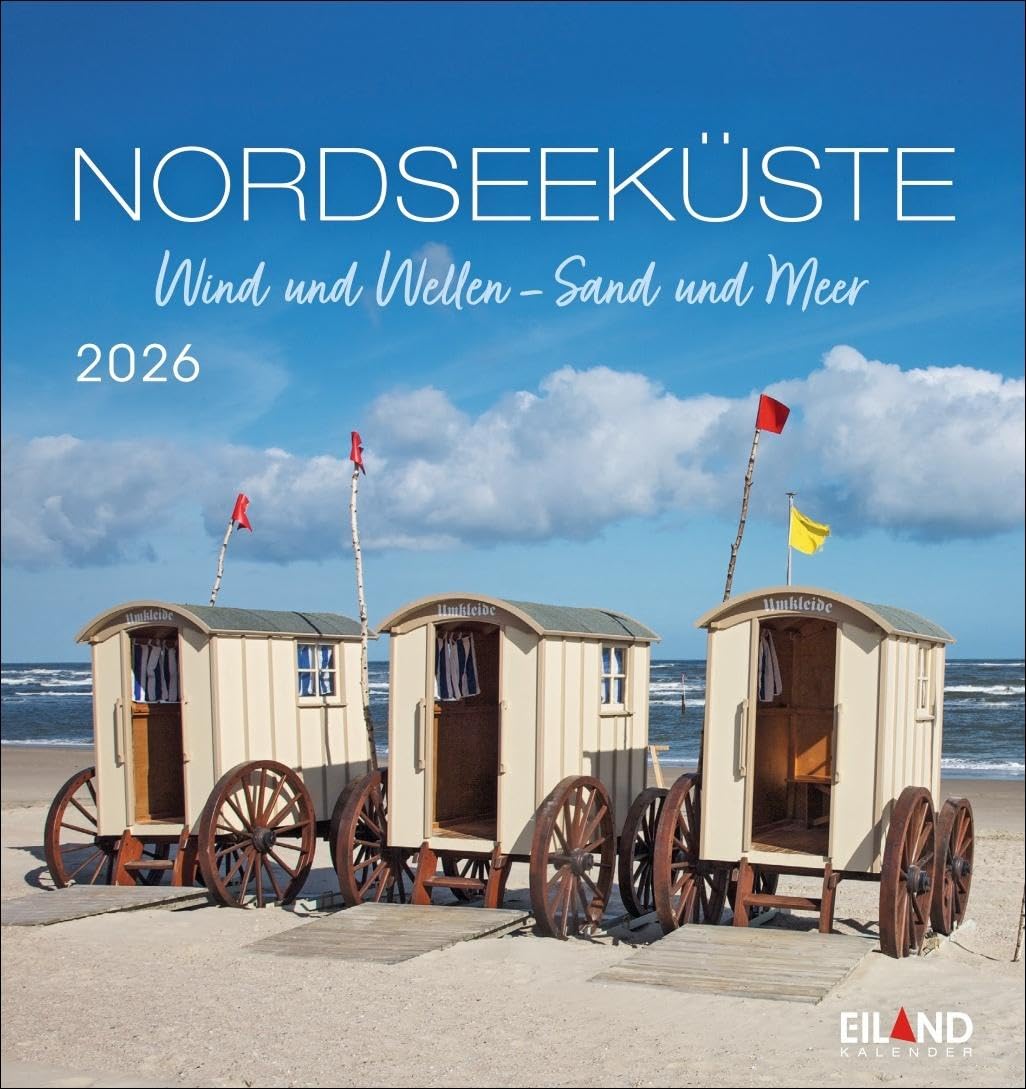 Nordseeküste Postkartenkalender 2026 - Wind und Wellen - Sand und Meer: Kalender im Postkartenformat. Tischkalender mit schönen Nordsee-Fotos zum Aufstellen oder Aufhängen. (Postkartenkalender Eiland) Leisure, Home & Garden